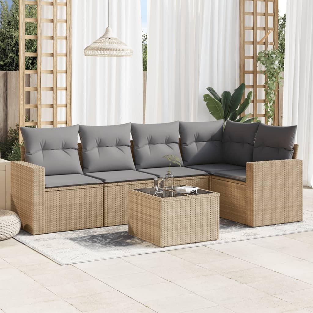 VidaXL Garten sofagarnitur poly-rattan