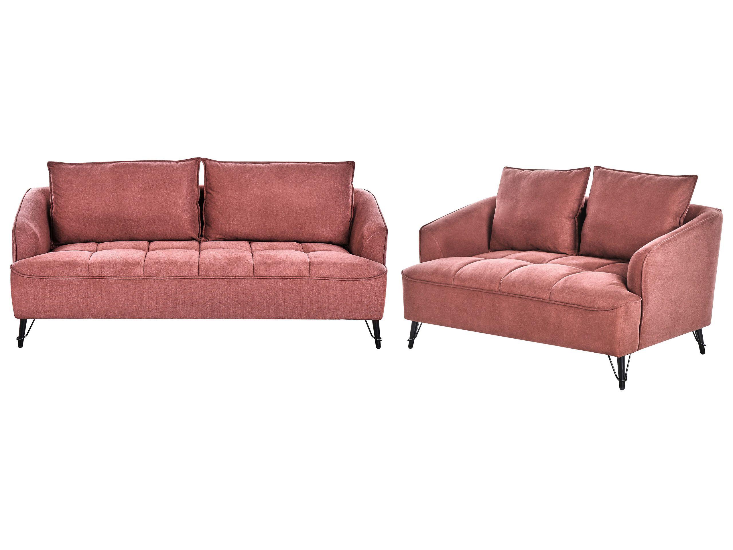 Beliani Wohnzimmer Set aus Polyester Retro HOBRO