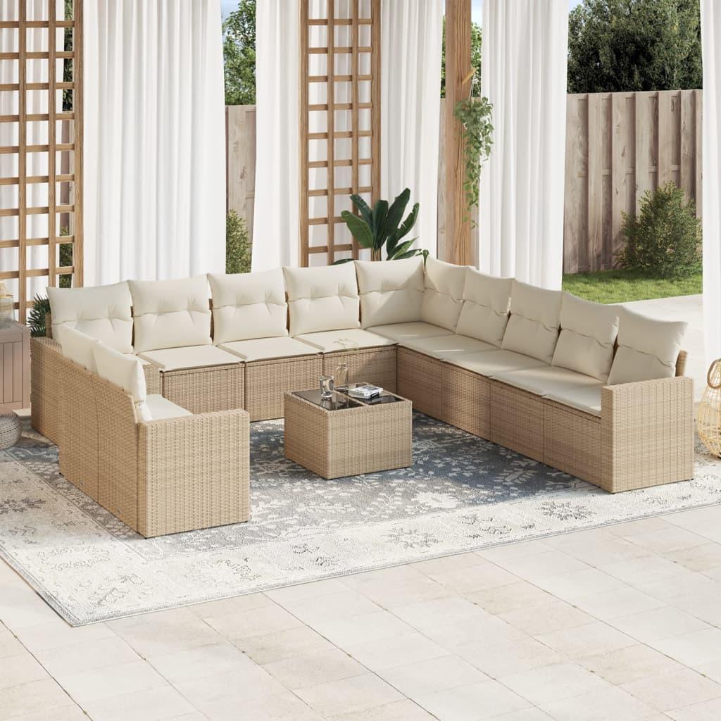VidaXL Garten sofagarnitur poly-rattan