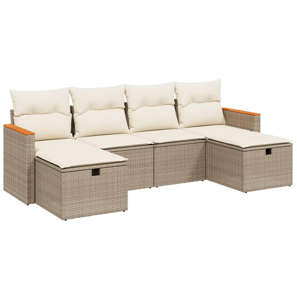 VidaXL Garten sofagarnitur poly-rattan