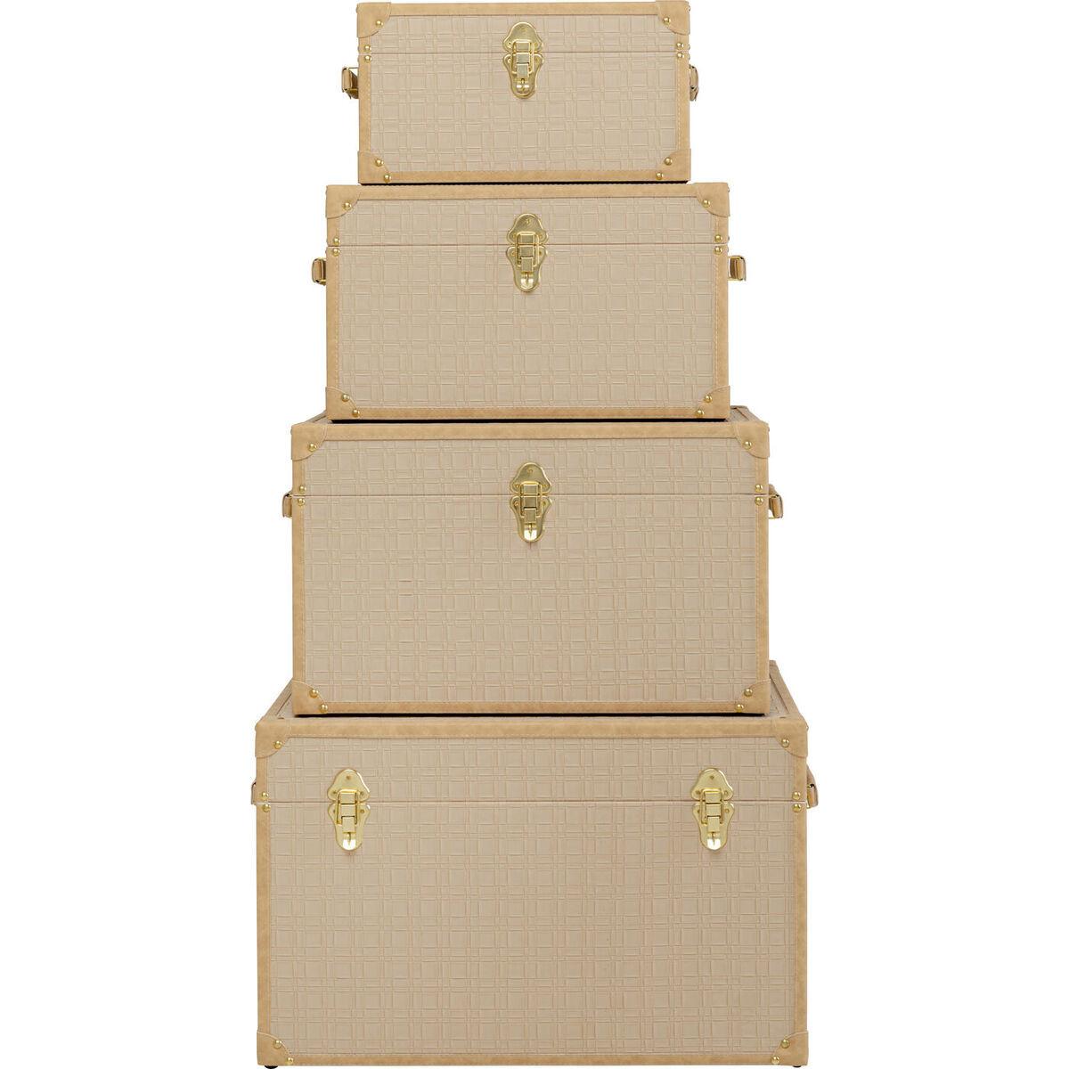 KARE Design Truhe Cappuccino (4er-Set)