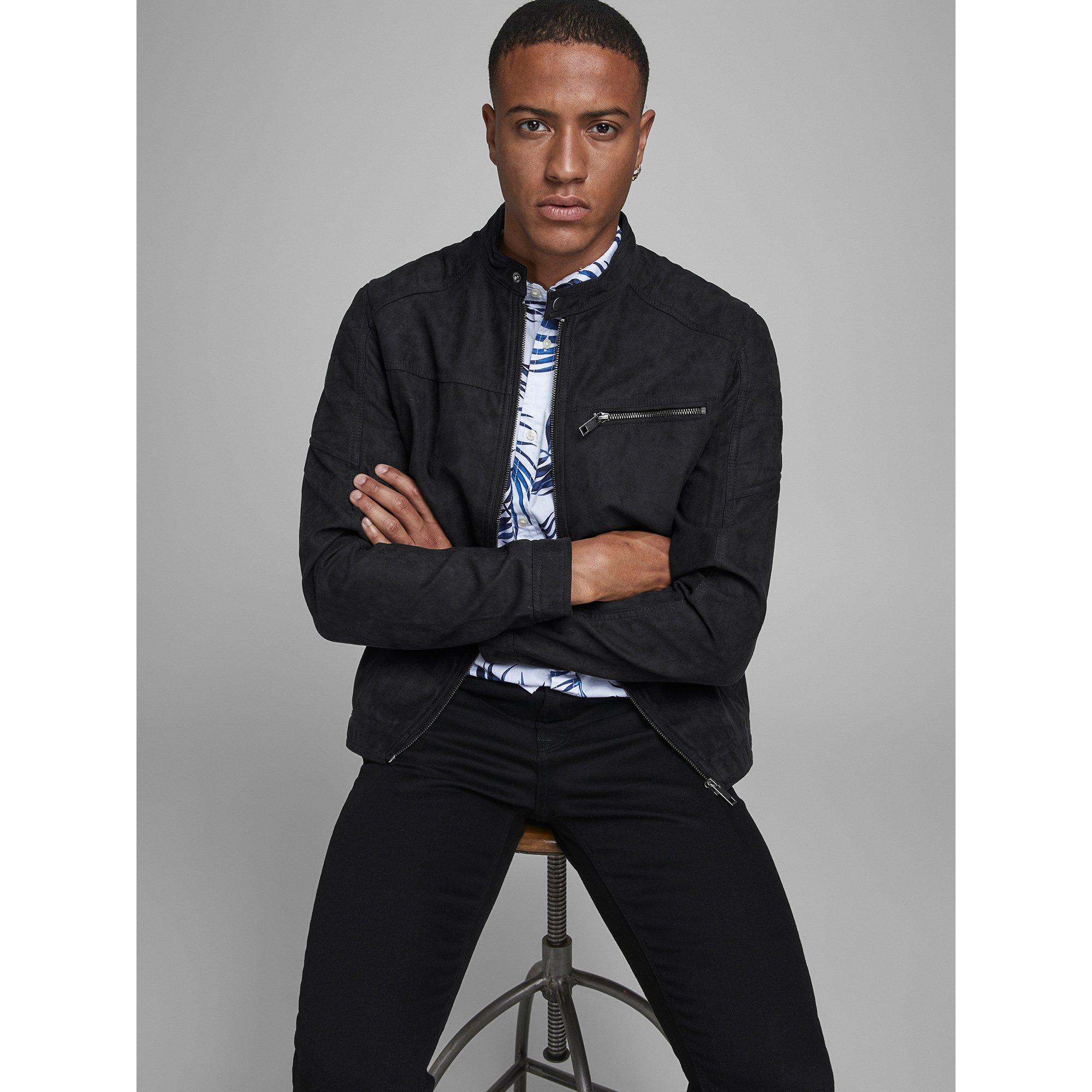 JACK & JONES JJEROCKY JACKET NOOS Lederjacke