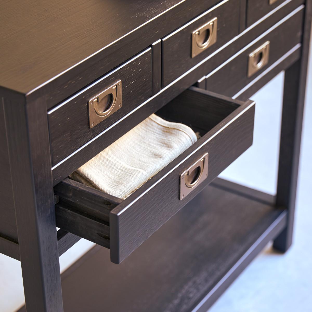 Tikamoon Konsole aus massivem Kiefernholz Klaten