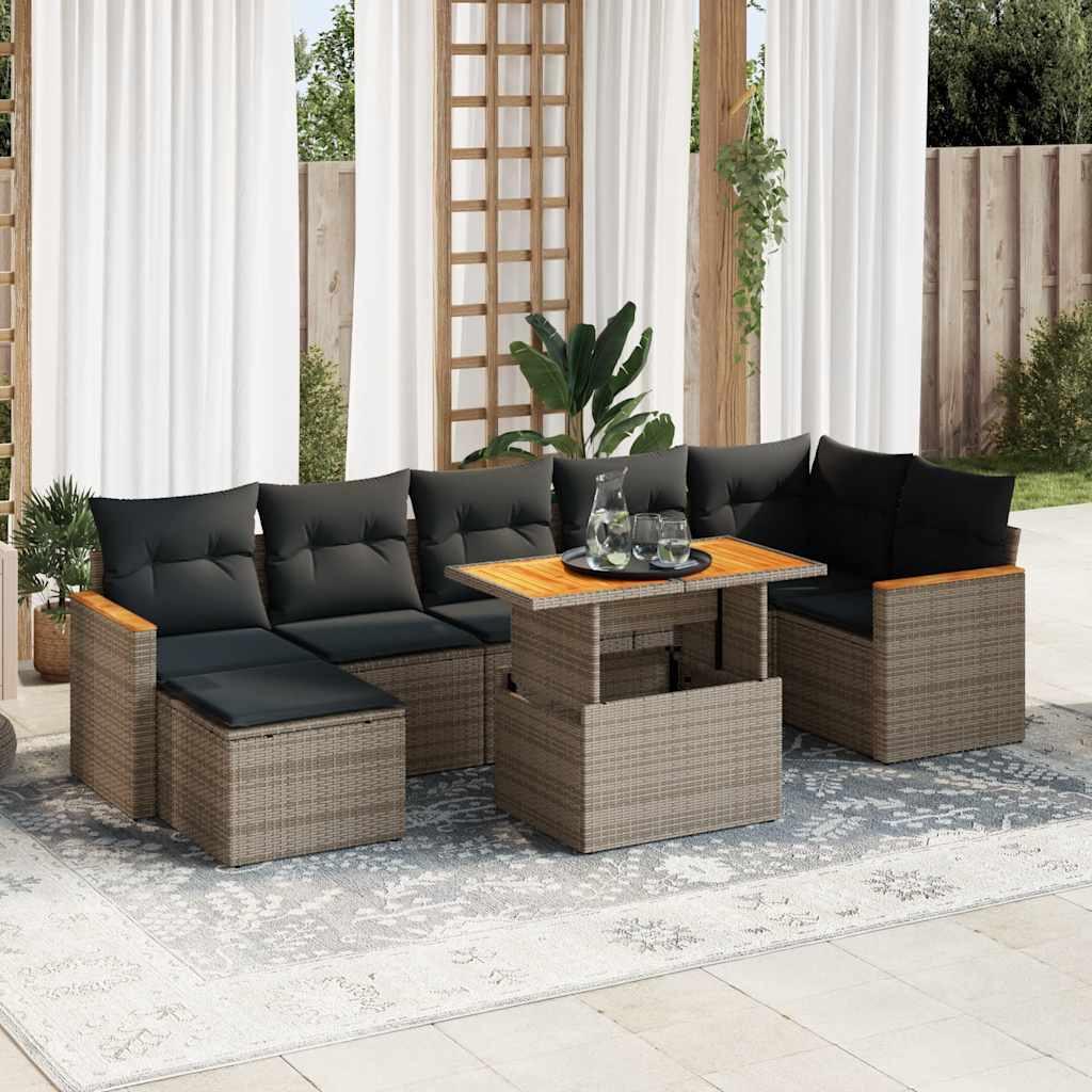 VidaXL Garten sofagarnitur poly-rattan