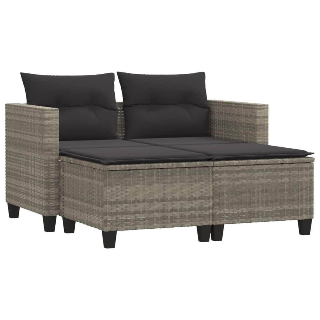 VidaXL Gartensofa poly-rattan