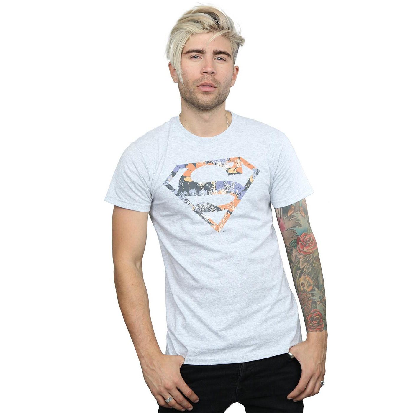 DC COMICS Superman Floral Logo T-Shirt