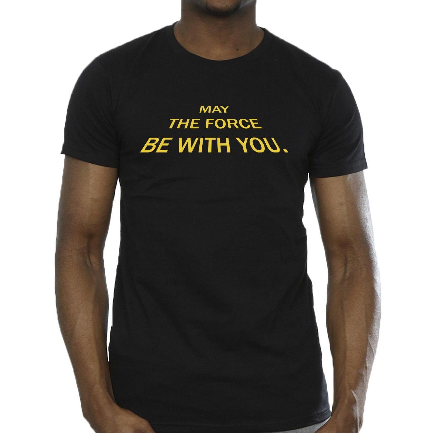 STAR WARS May The Force Opening Crawls T-Shirt