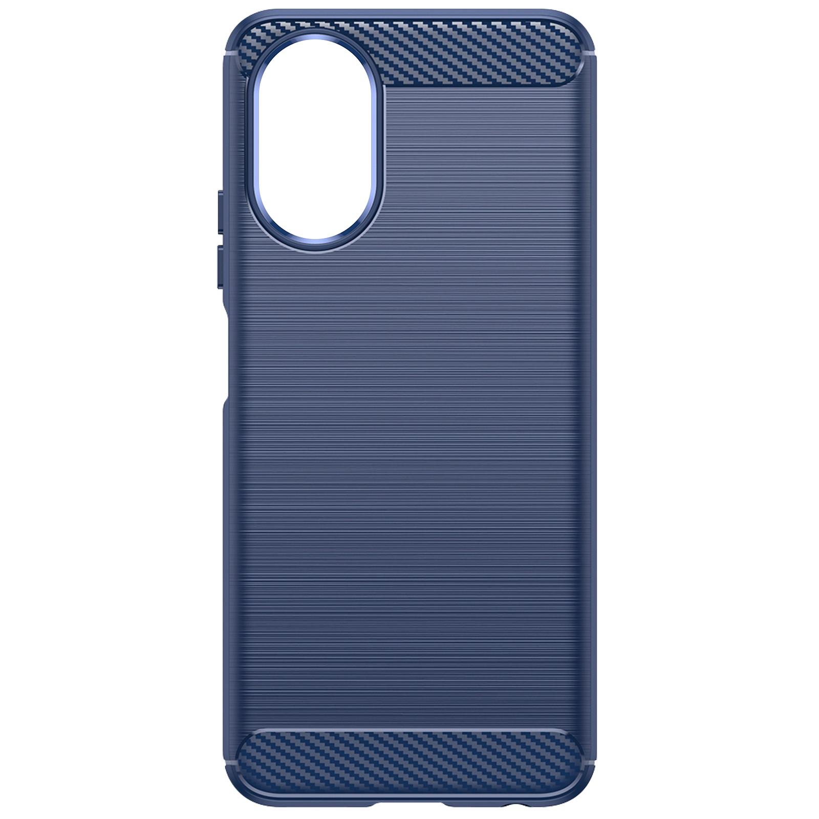 Avizar Carbon Hülle Oppo A38 Blau