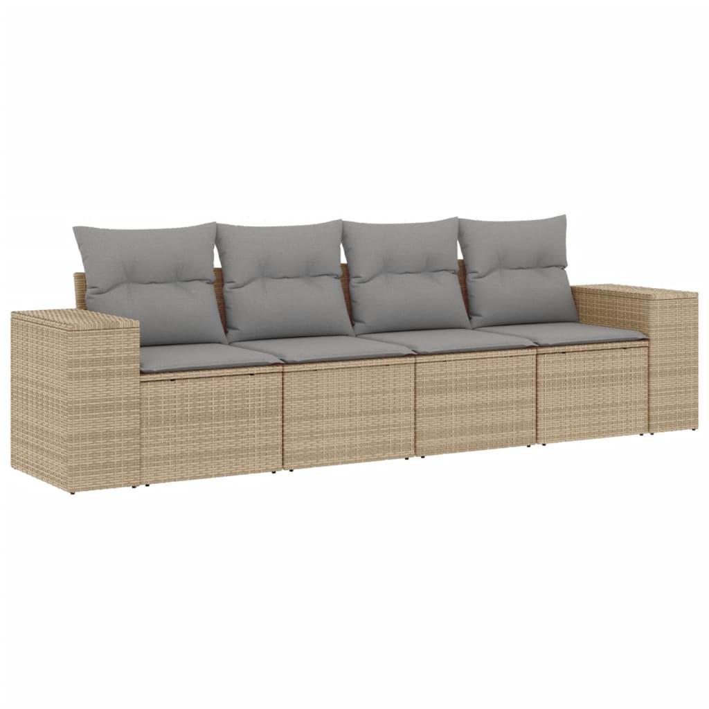 VidaXL Garten sofagarnitur poly-rattan