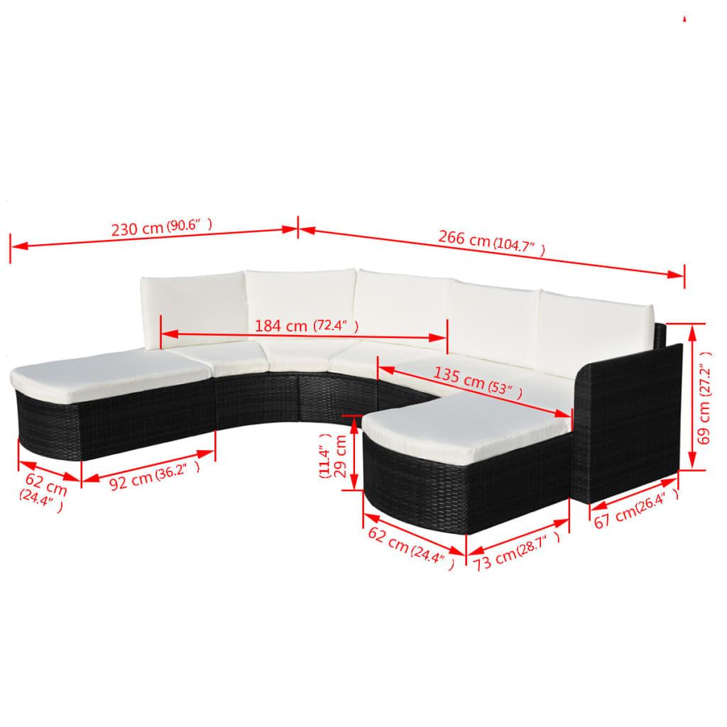 VidaXL Gartenmöbel-set poly-rattan