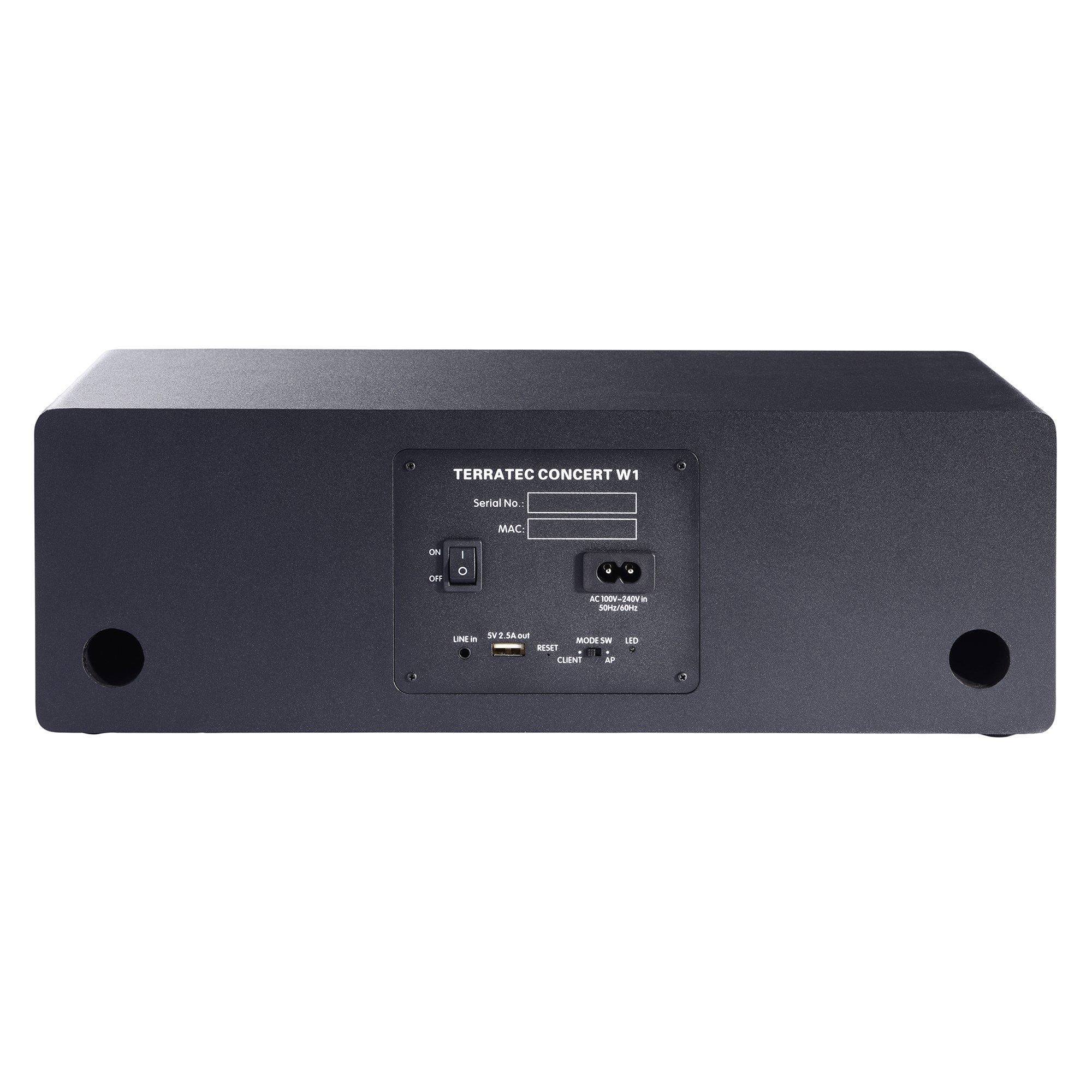 TERRATEC Concert W1 Tragbarer Stereo-Lautsprecher Schwarz 20 W