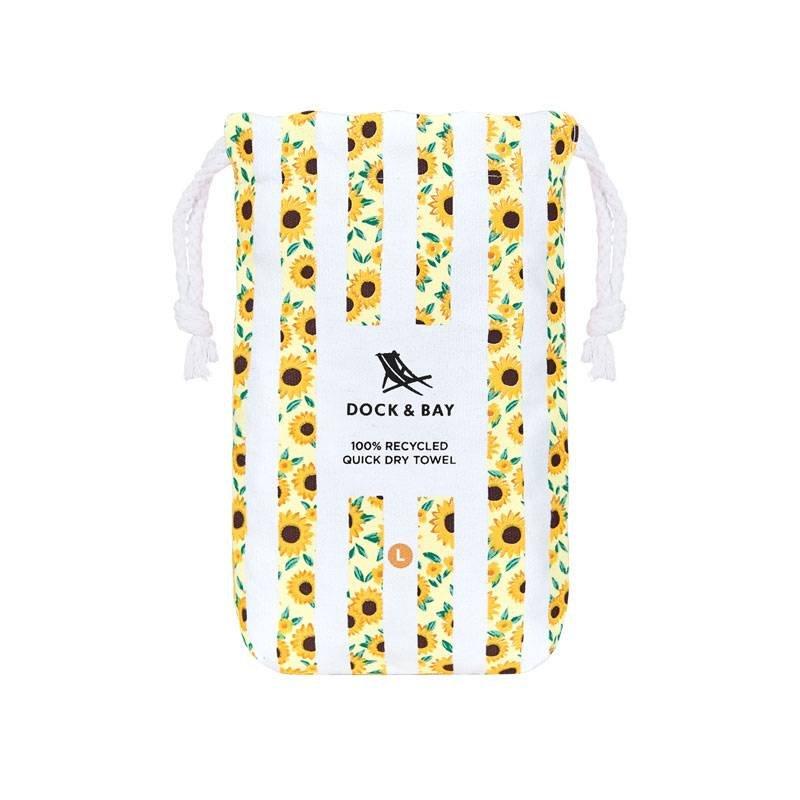 Dock&Bay Towel FLOWER POWER L Sunny Sunflower