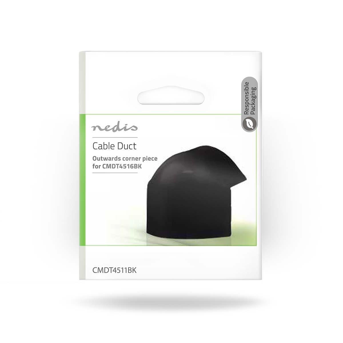 Nedis Kabelführung | Kanal | Über Eck | 1 St. | PVC | Schwarz