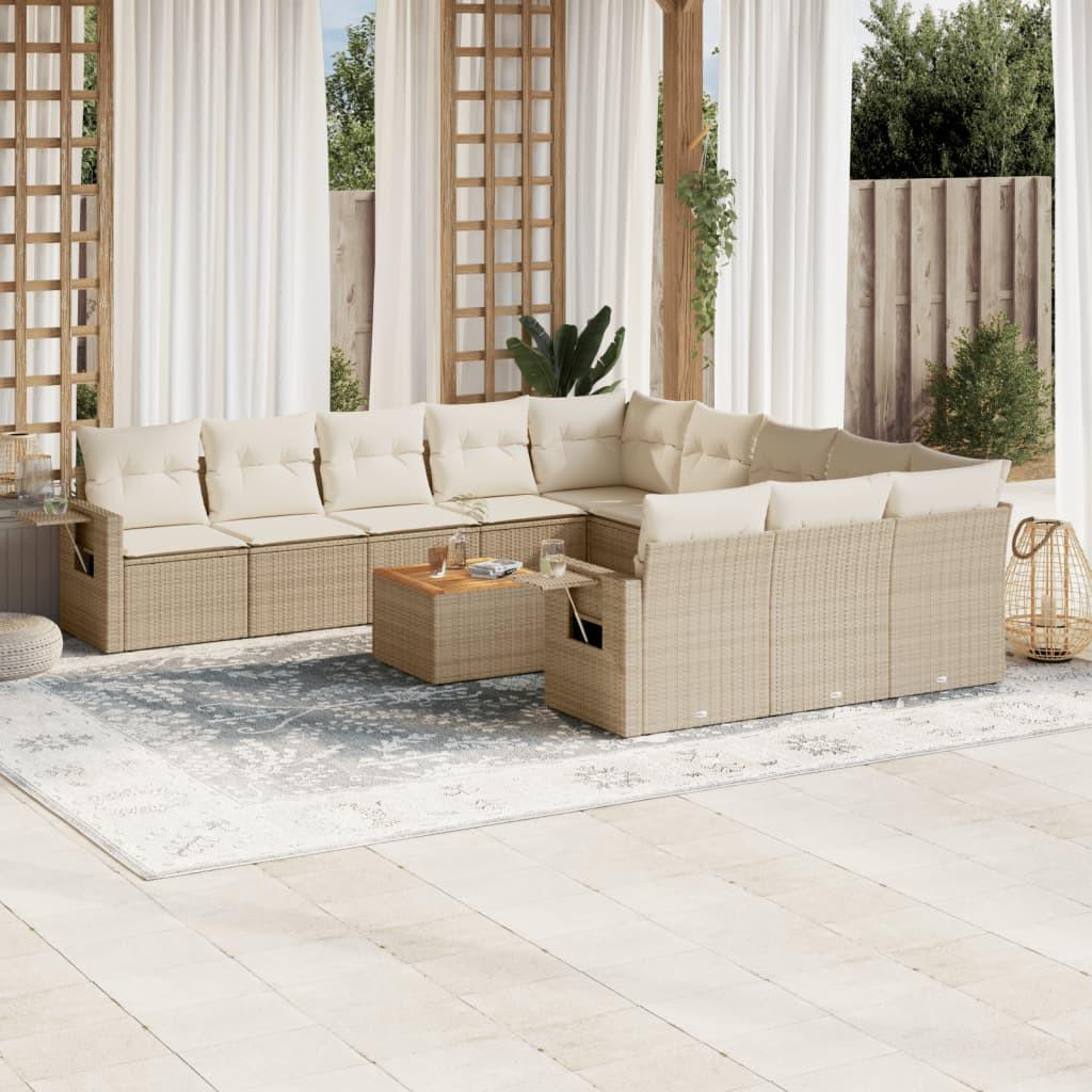 VidaXL Garten sofagarnitur poly-rattan