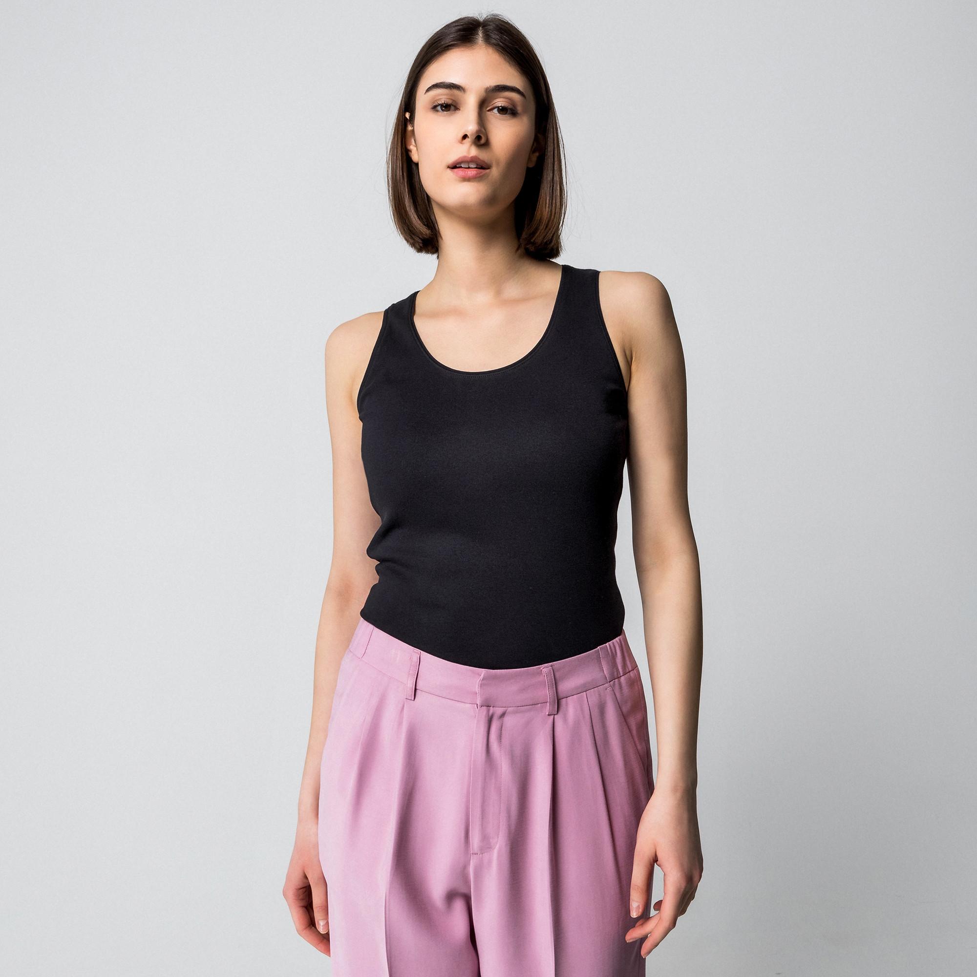 Manor Woman Ärmelloses Rundhals Top