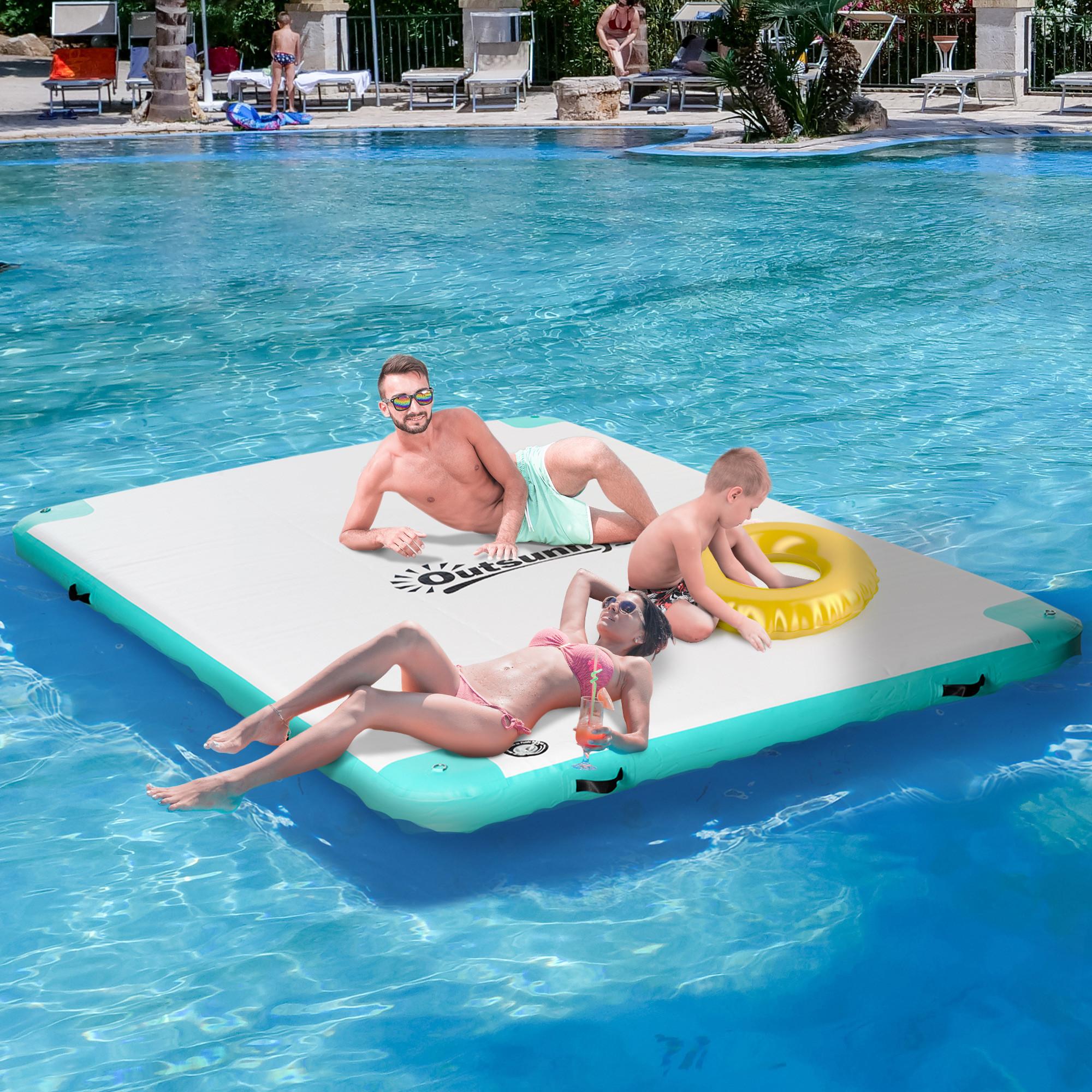 Outsunny Aufblasbare Badeinsel