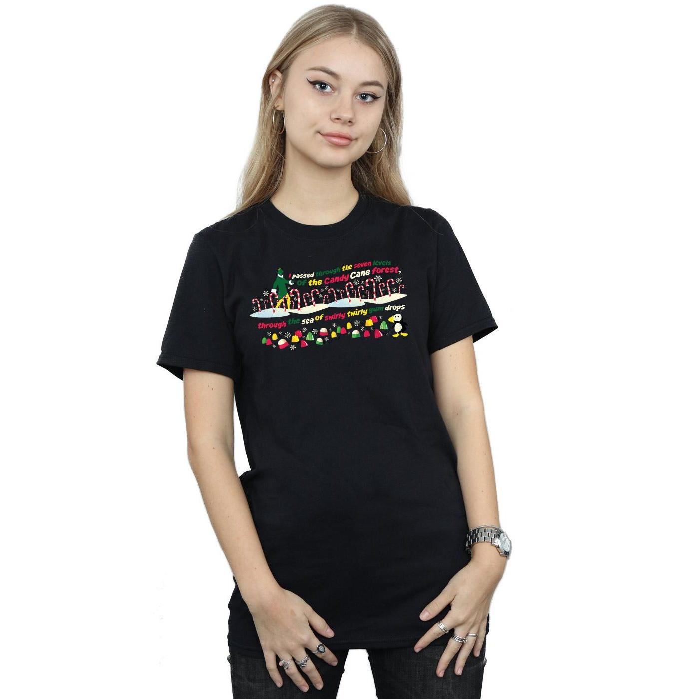 Elf Candy Cane Forest T-Shirt