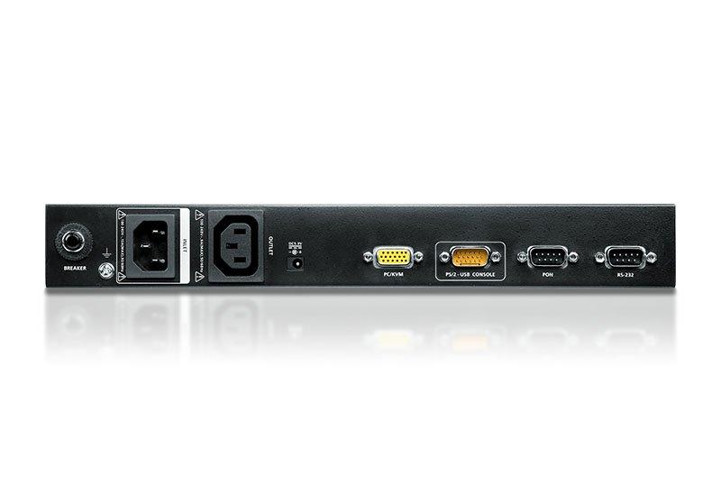 ATEN 1-LocalRemote Share Access, Einzelport VGA KVM over IP Switch mit Einzelausgang PDU mit Schaltfunktion (1920 x 1200)