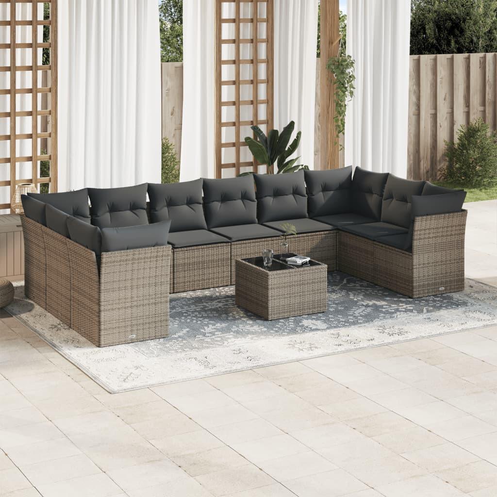 VidaXL Garten sofagarnitur poly-rattan