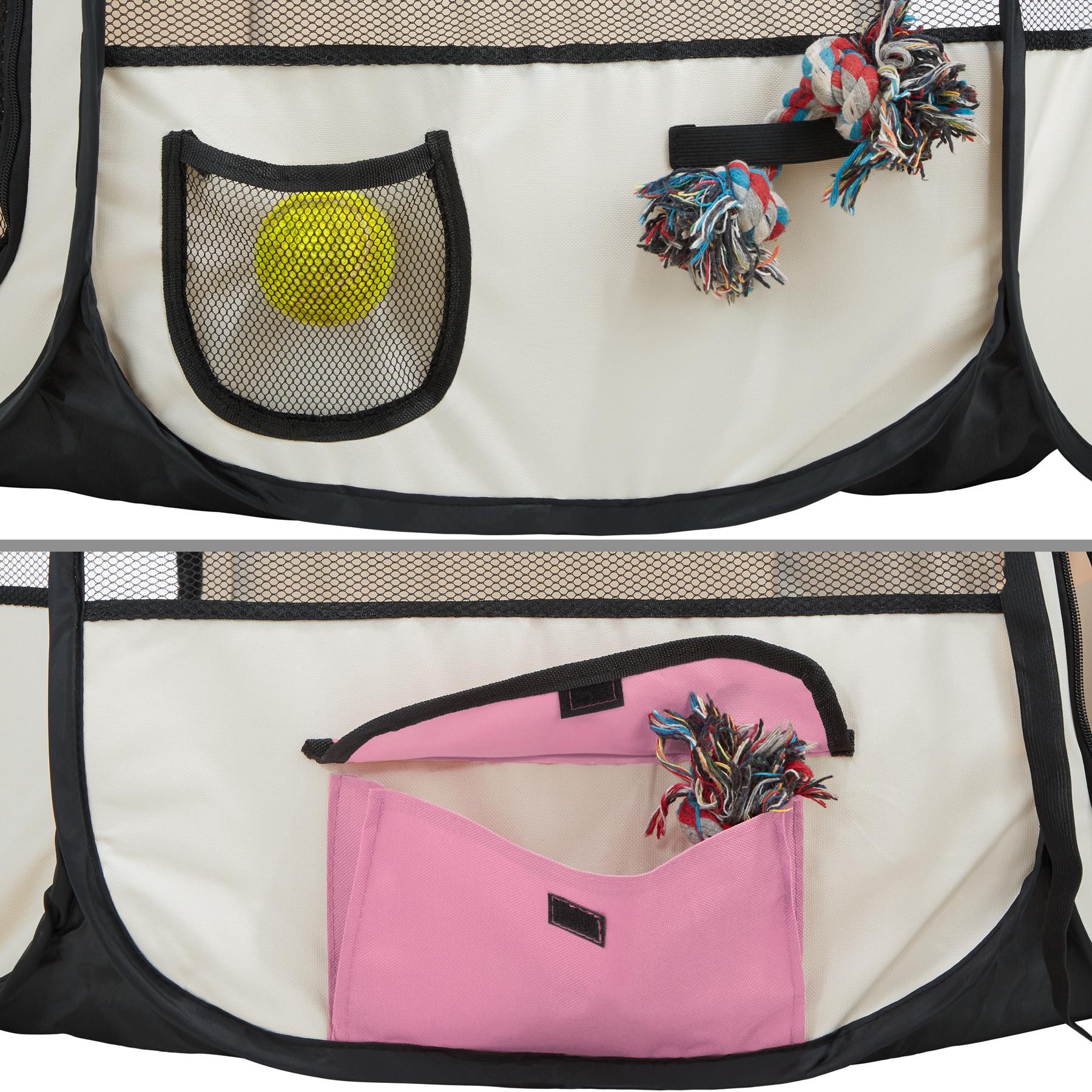 Tectake Tierlaufstall aus Polyester