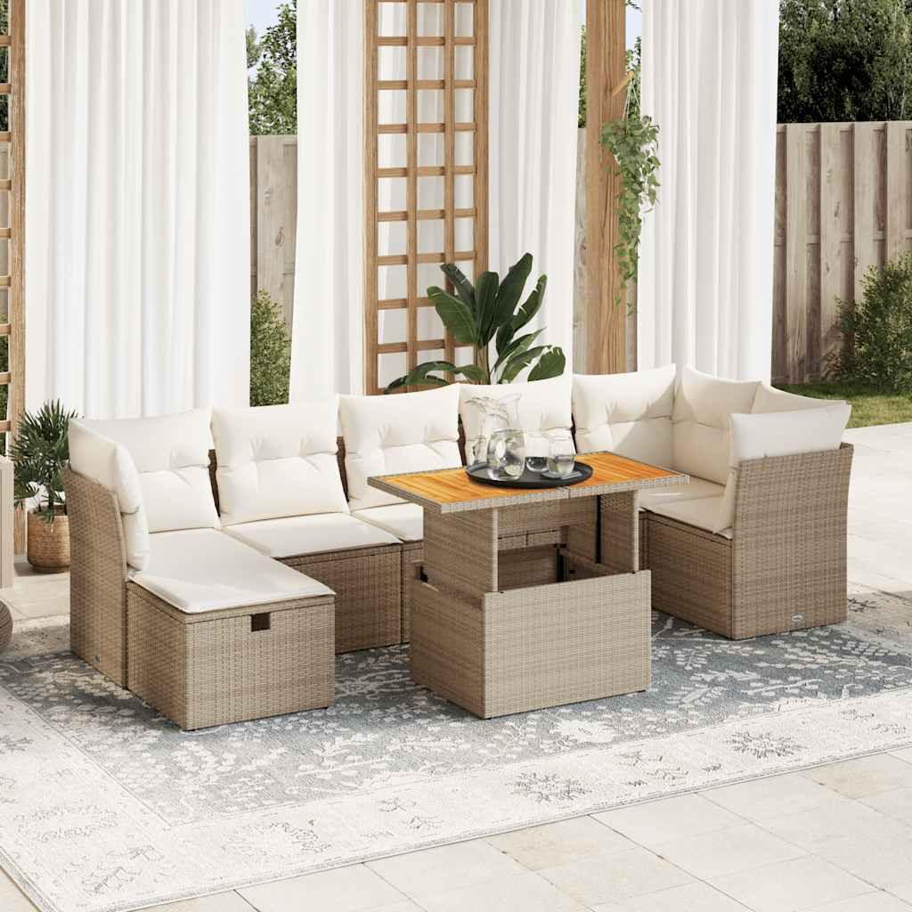 VidaXL Garten sofagarnitur poly-rattan