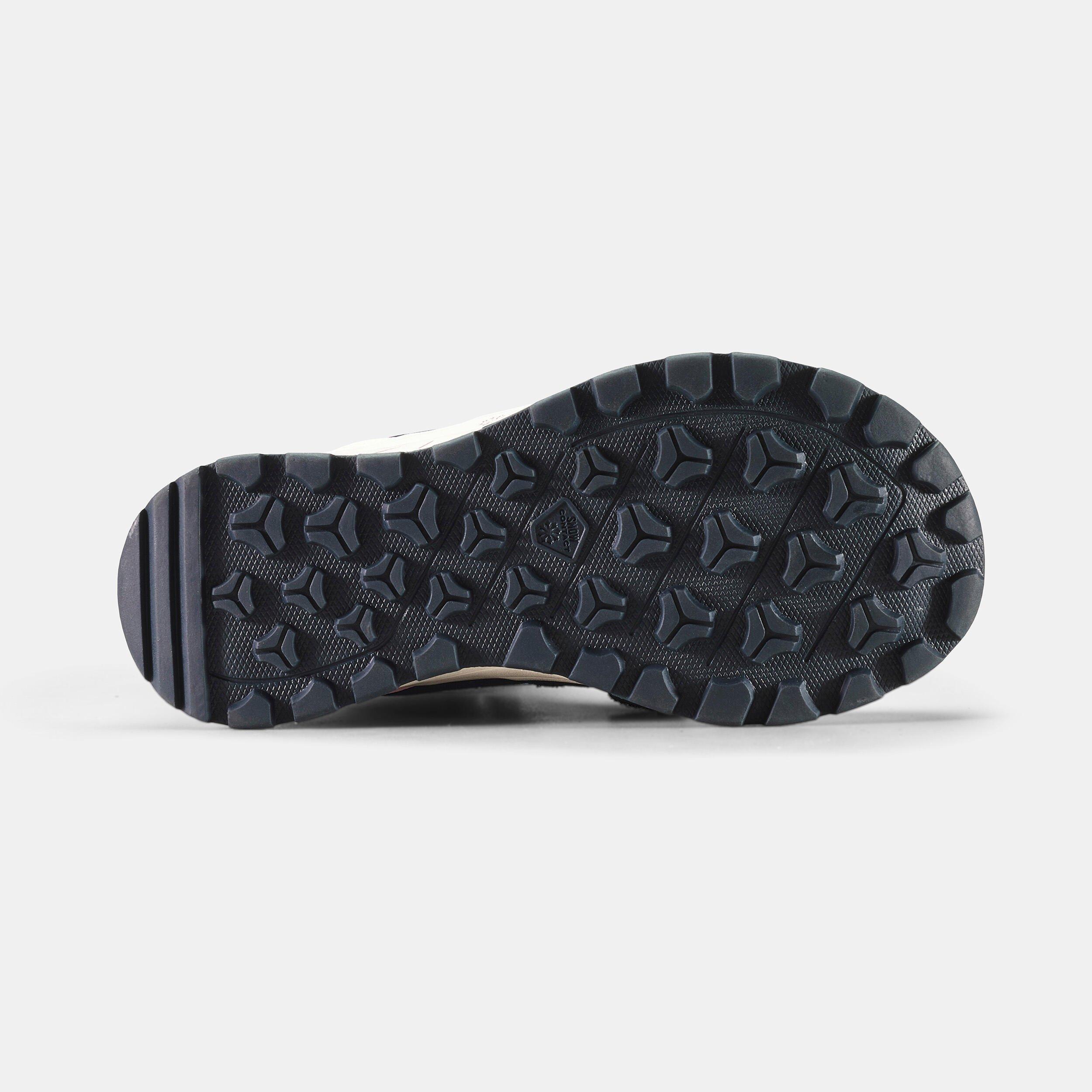 QUECHUA Winterschuhe Kinder Leder Klett warm wasserdicht - SH500