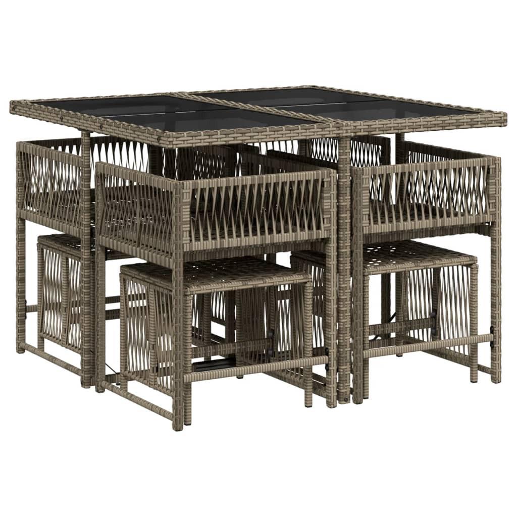 VidaXL Garten essgruppe poly-rattan