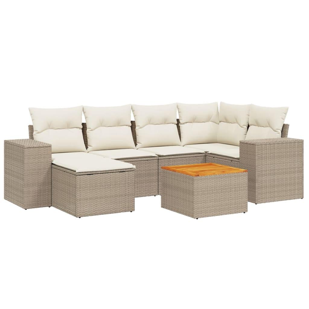 VidaXL Garten sofagarnitur poly-rattan