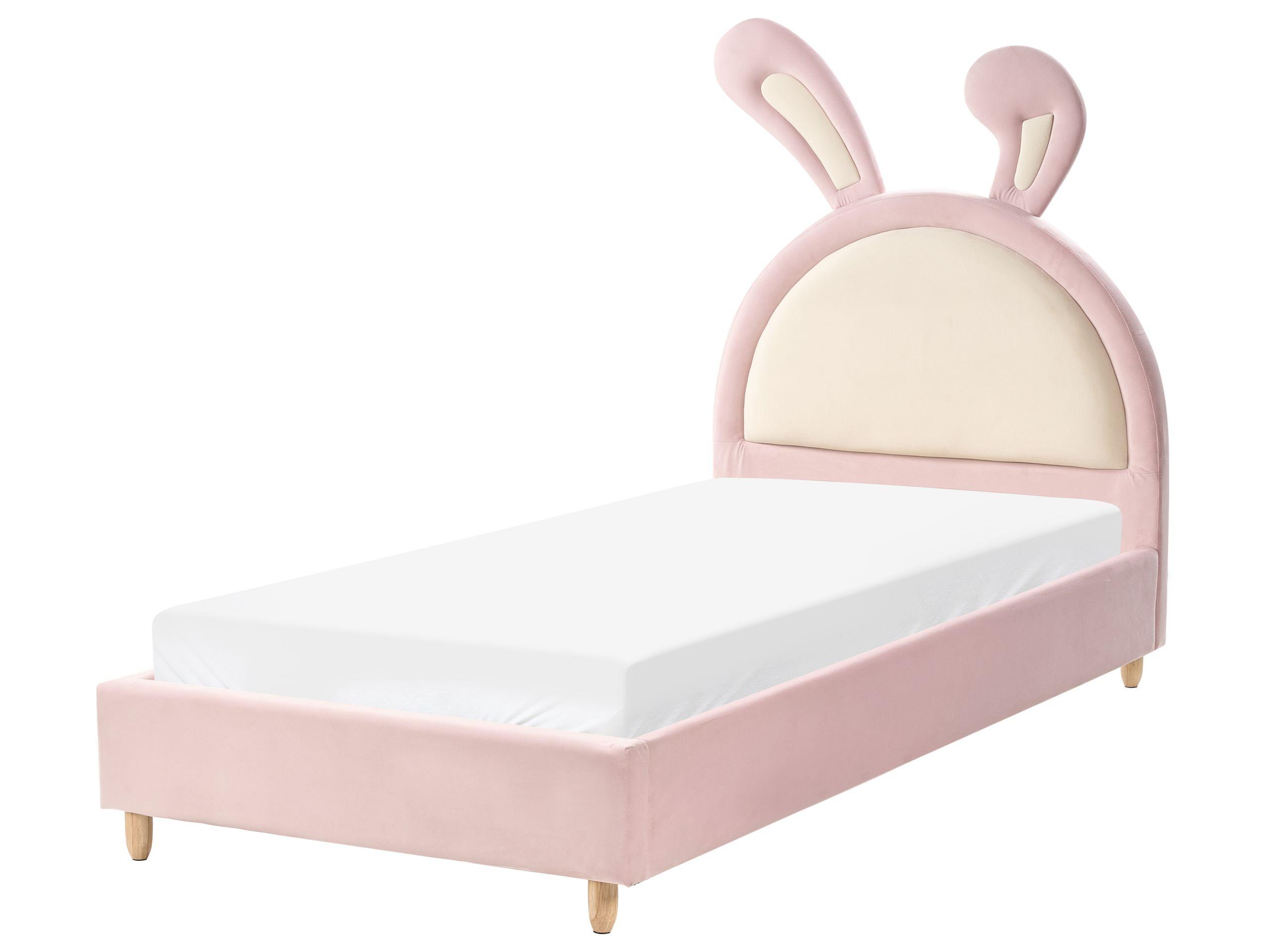 Beliani Kinderbett aus Samtstoff Modern LALLIAS