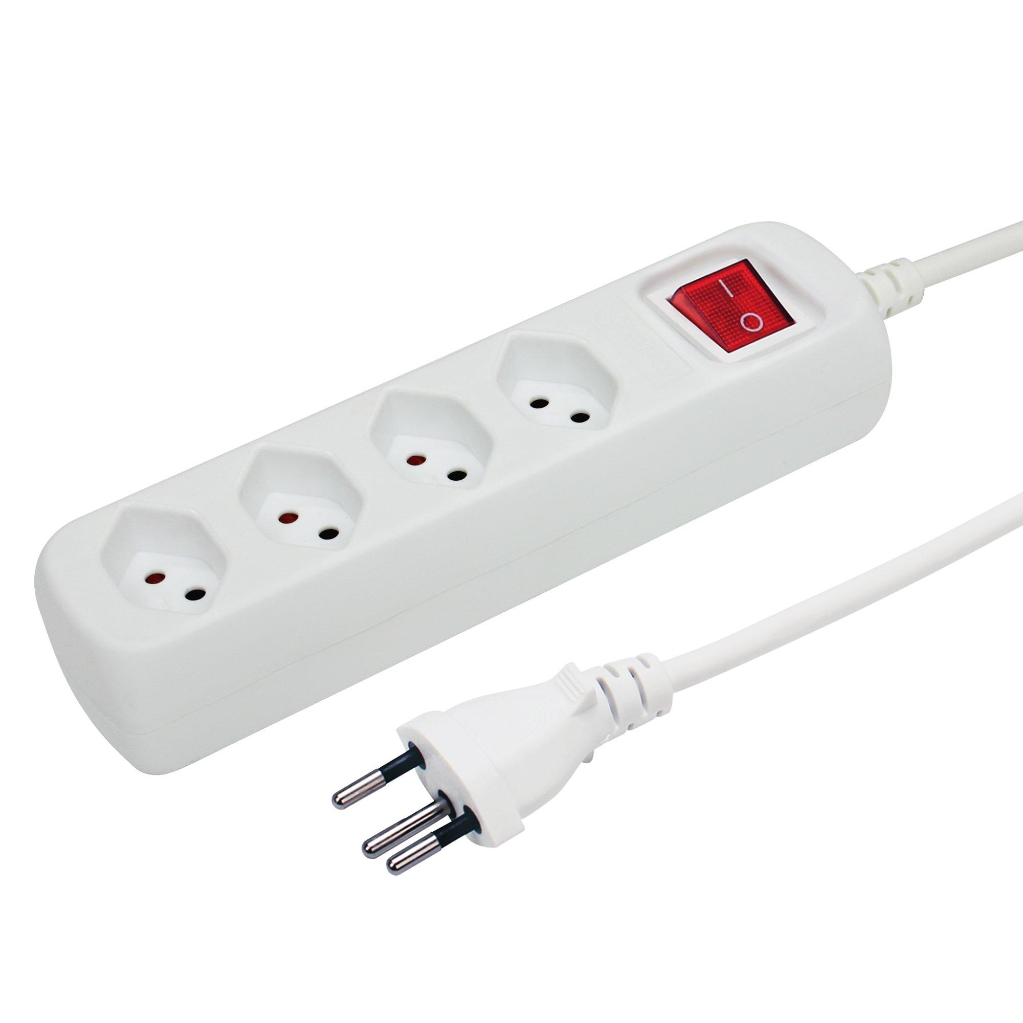 STEFFEN Power Easy Steckdosenleiste für 4 Stecker