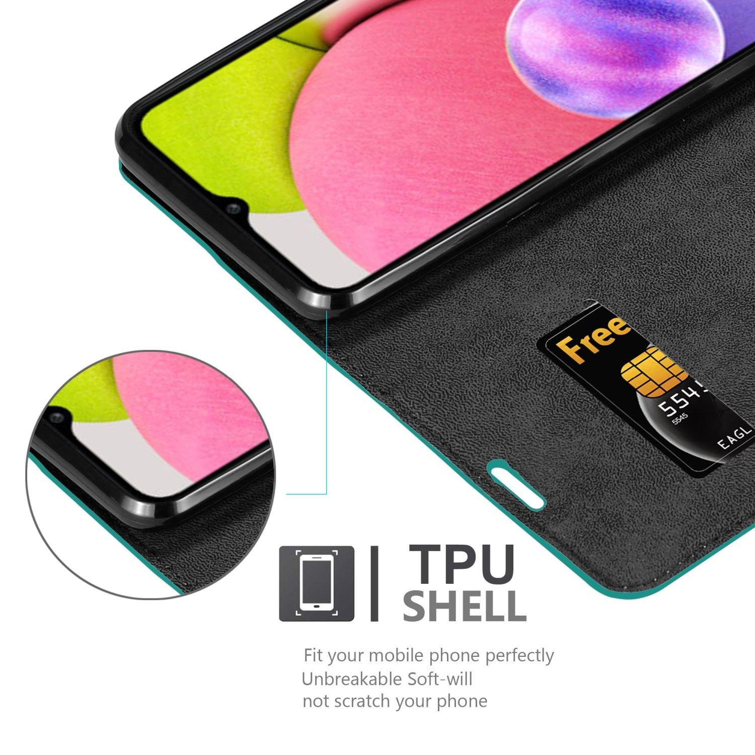 Cadorabo Hülle für Samsung Galaxy A03s Magnetverschluss, Kartenfach