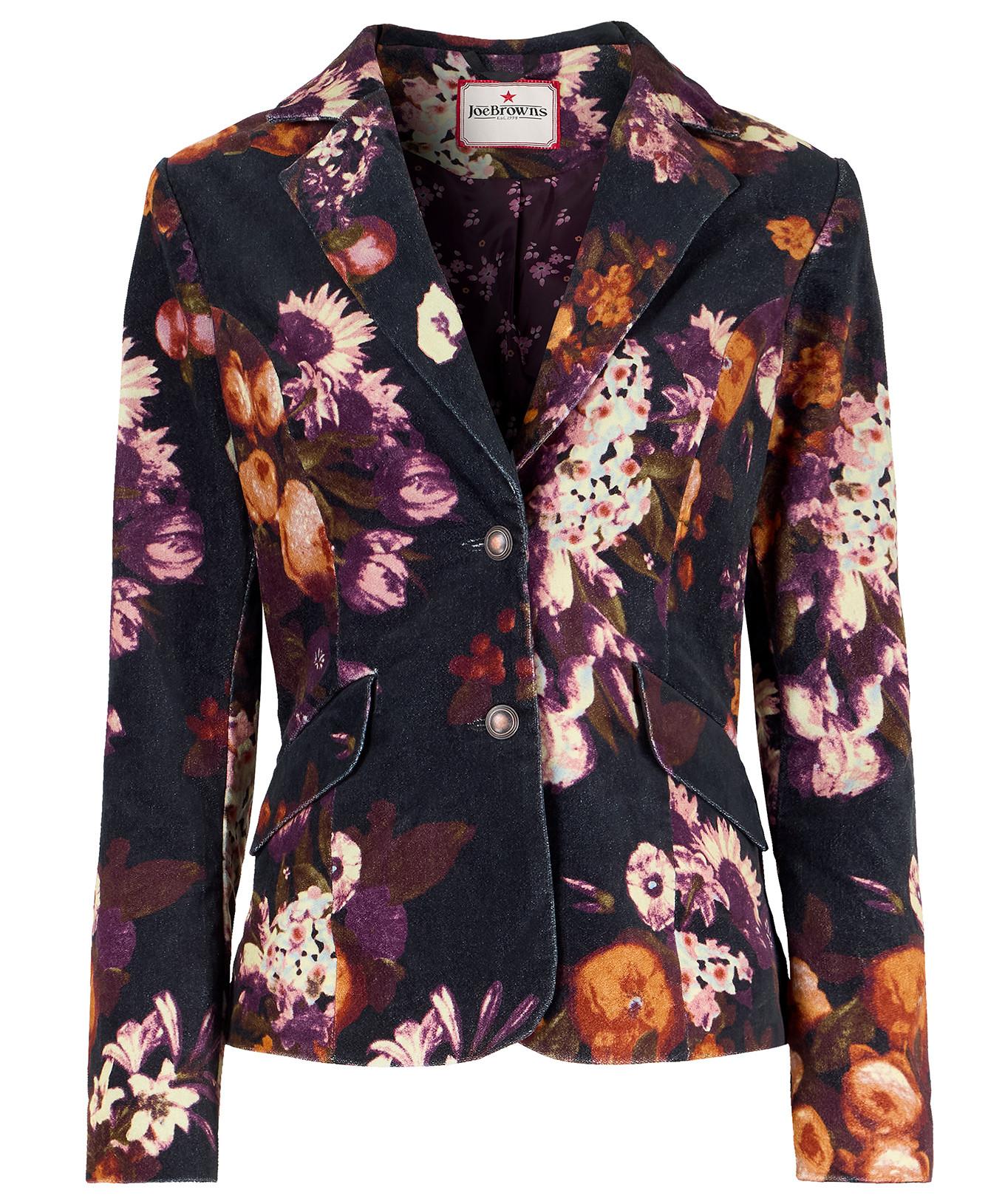 Joe Browns Moleskin-Blazer mit Fruchtmuster