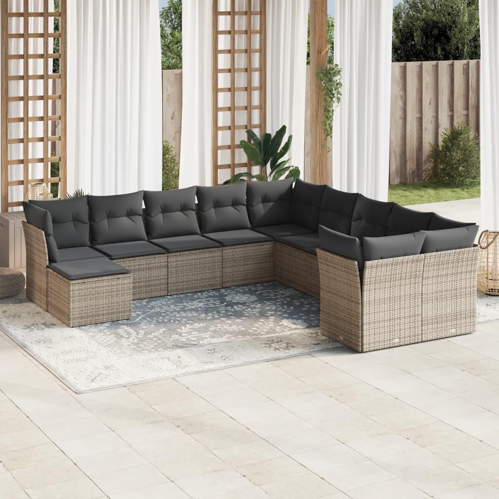 VidaXL Garten sofagarnitur poly-rattan