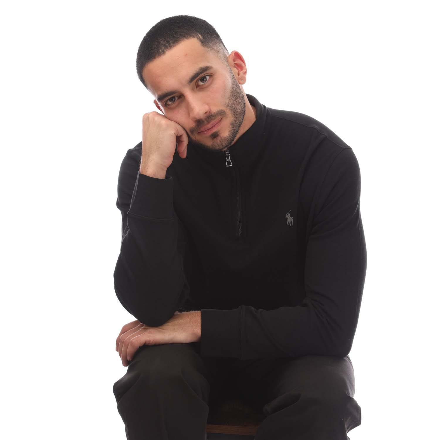 Ralph Lauren Sweatshirt mit kurzem Reißverschluss