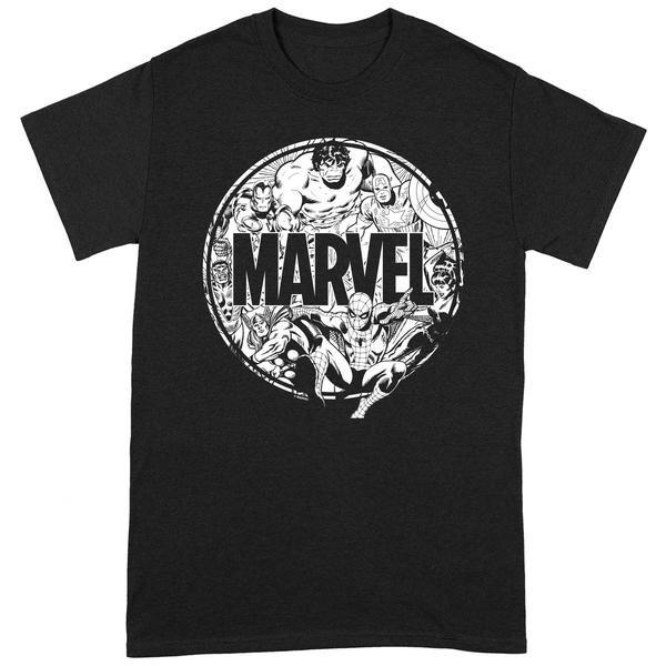 MARVEL Comics Character Circle T-Shirt