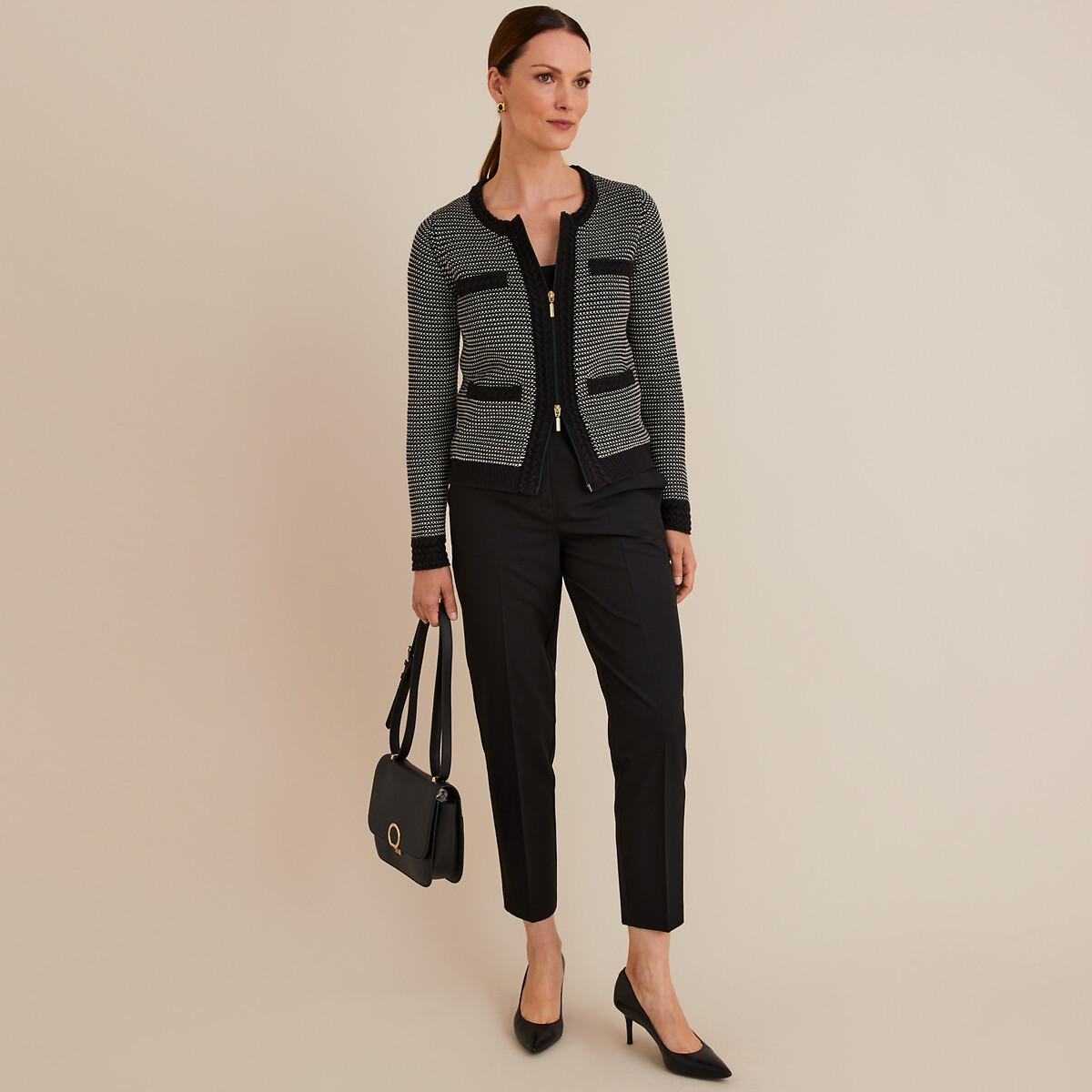 La Redoute Collections Cardigan mit rundem Ausschnitt