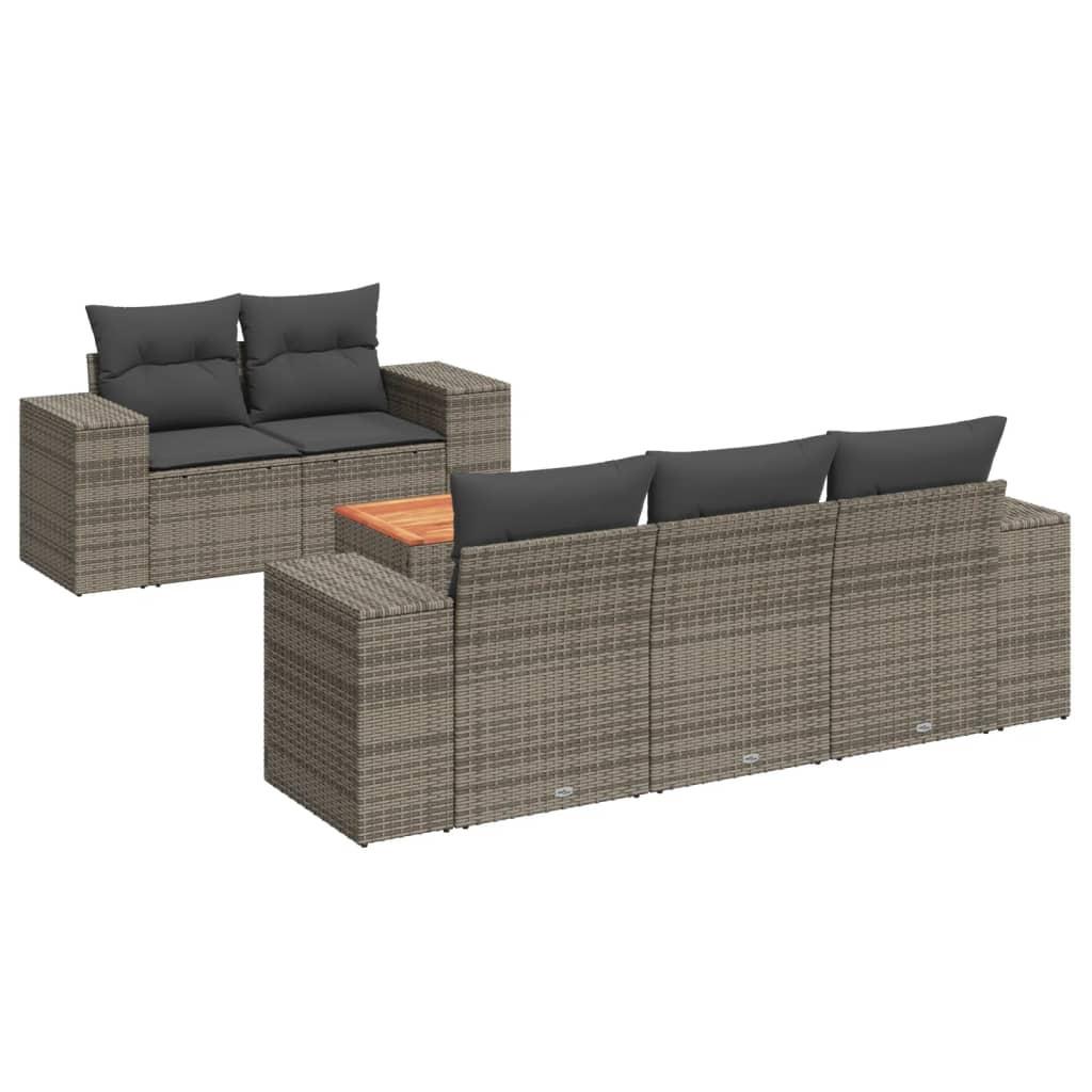VidaXL Garten sofagarnitur poly-rattan