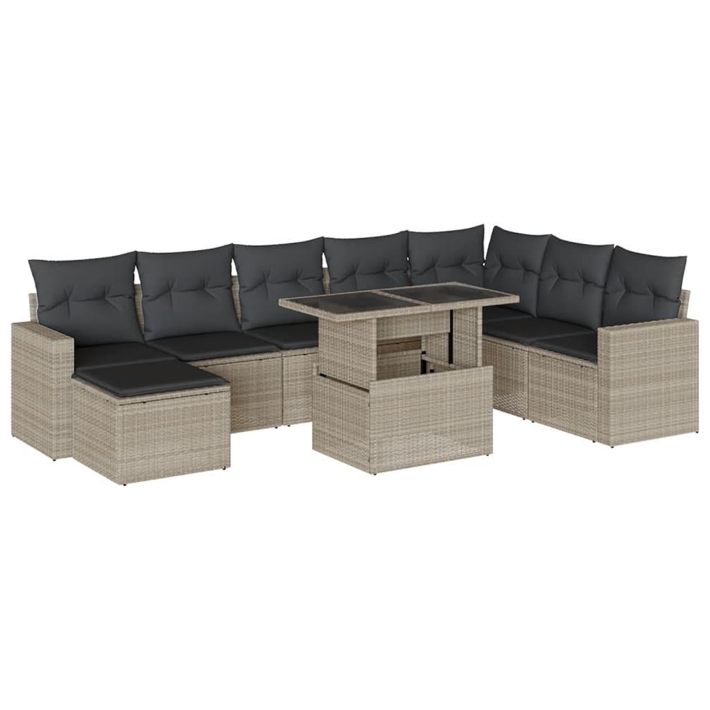 VidaXL Garten sofagarnitur poly-rattan