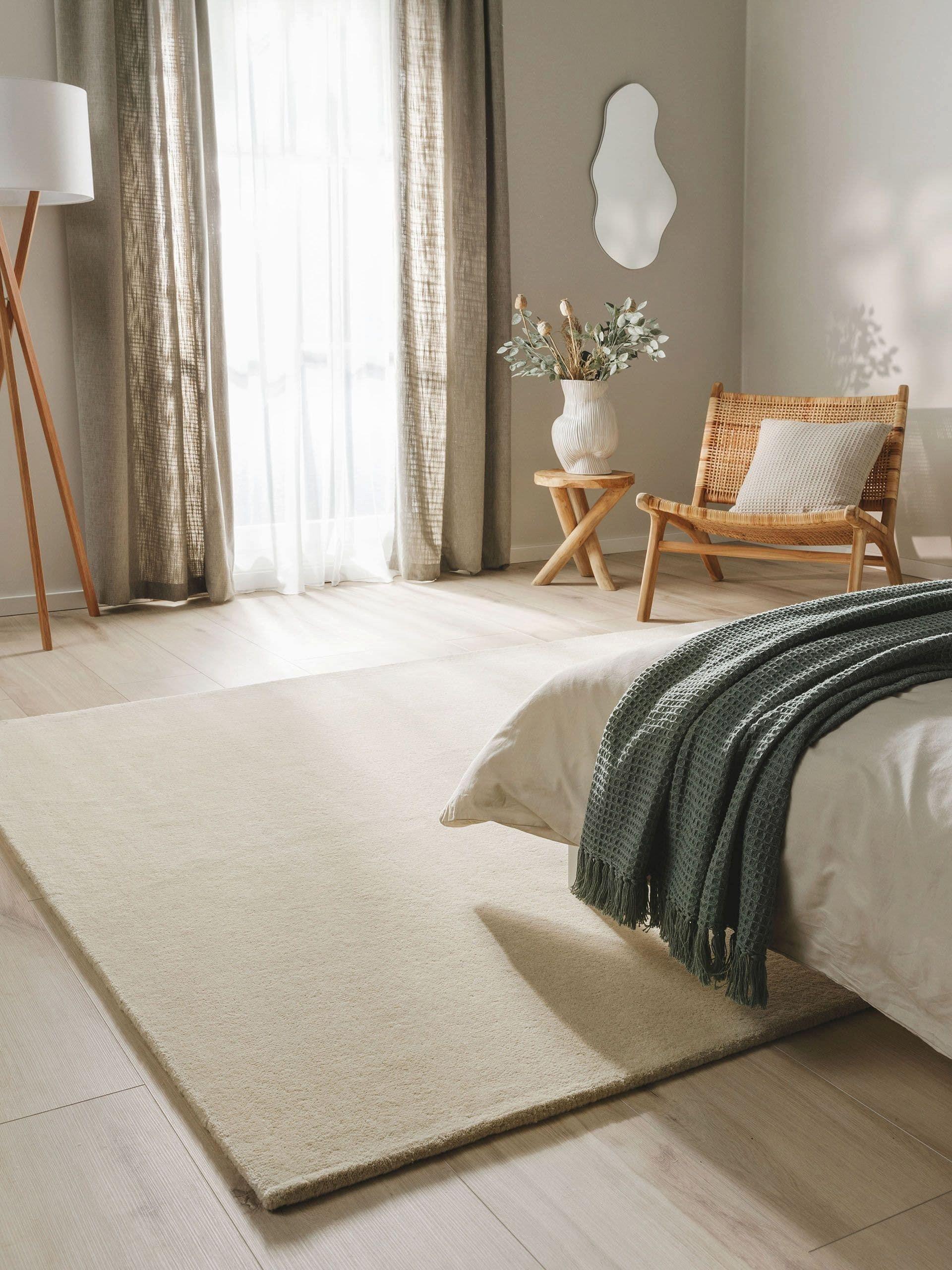 Benuta Wollteppich Bent Cream