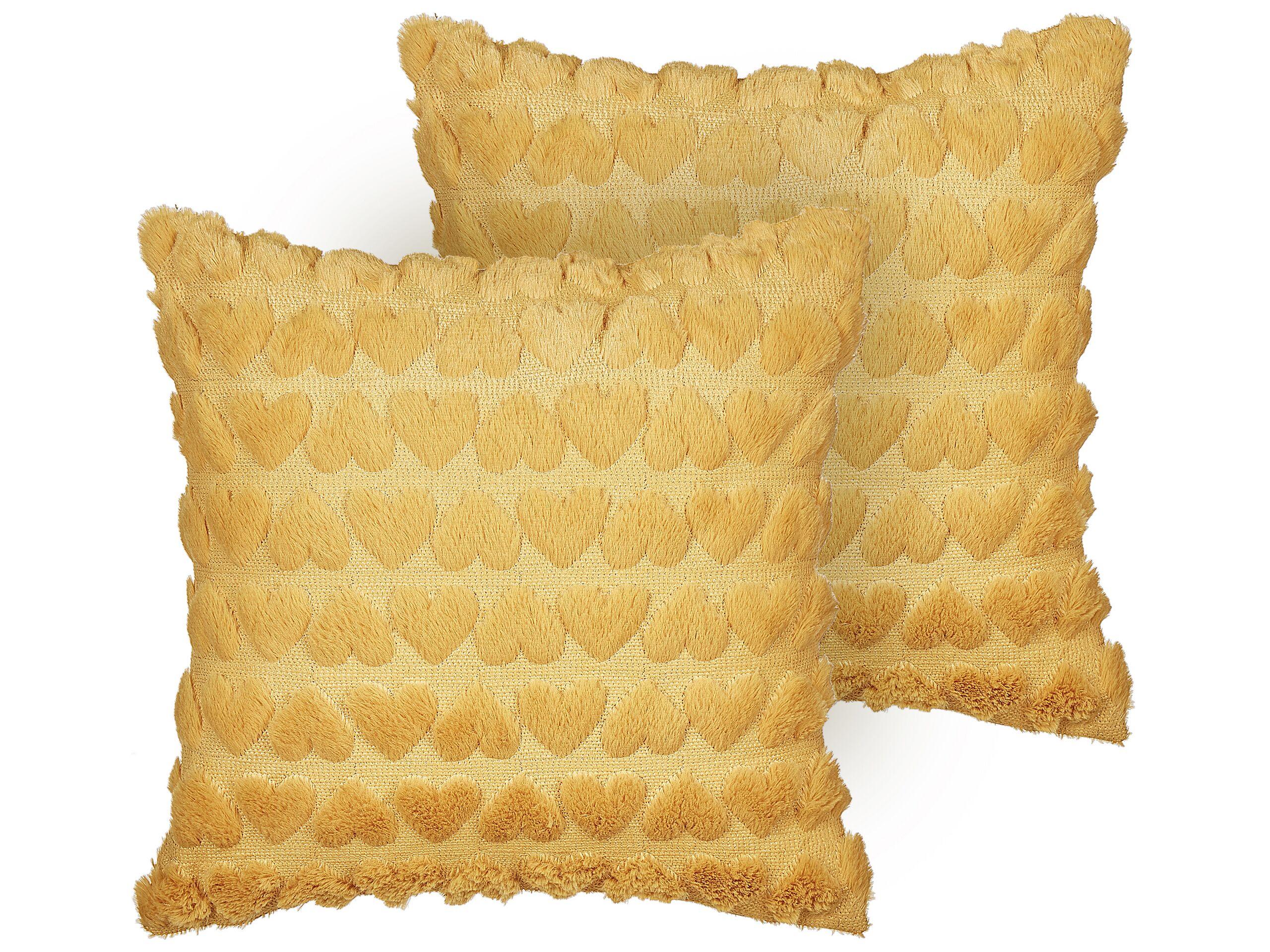Beliani Dekokissen 2er Set aus Polyester Modern ASTRANTIA