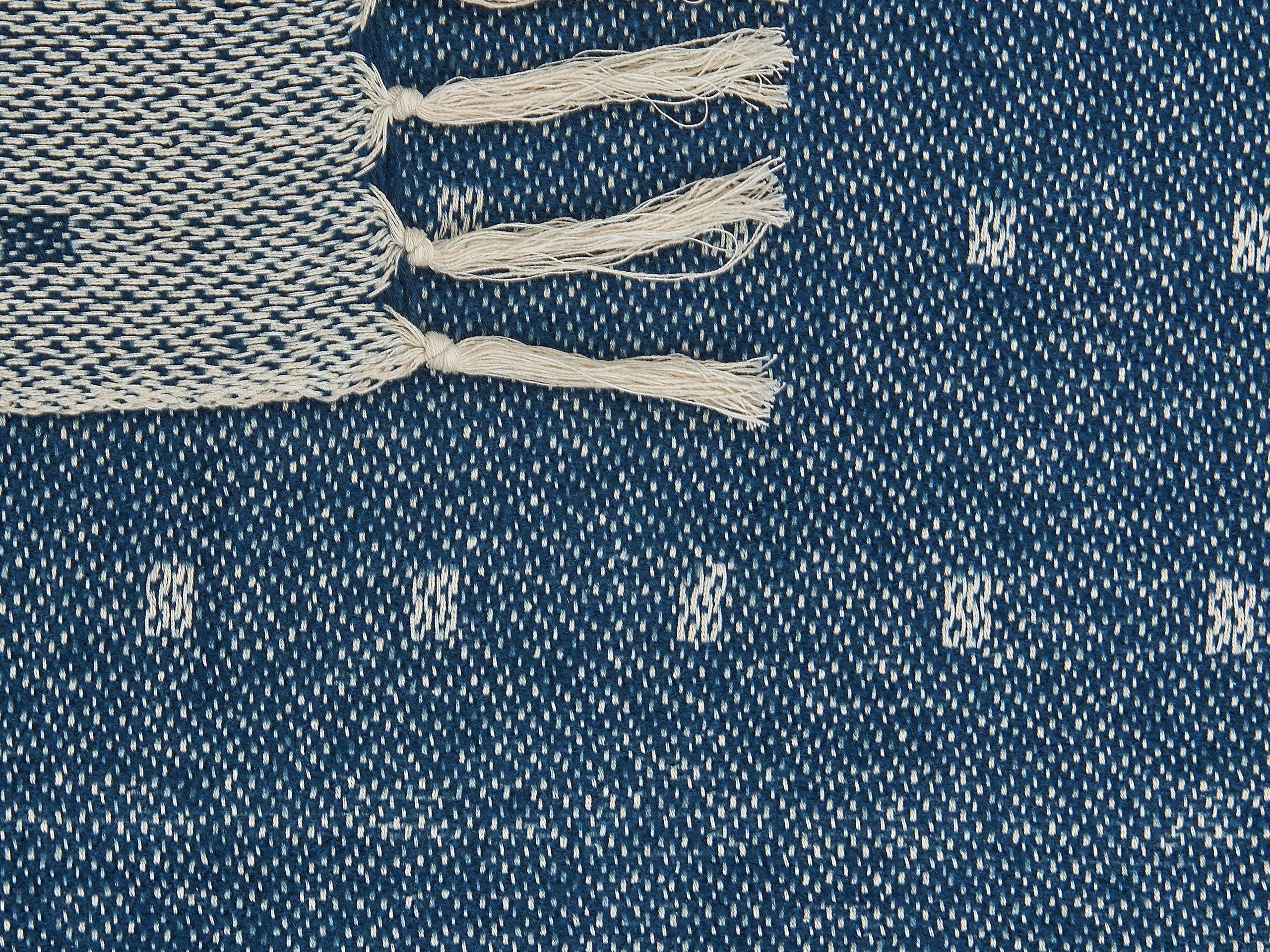 Beliani Kuscheldecke aus Baumwolle Klassisch TAARI