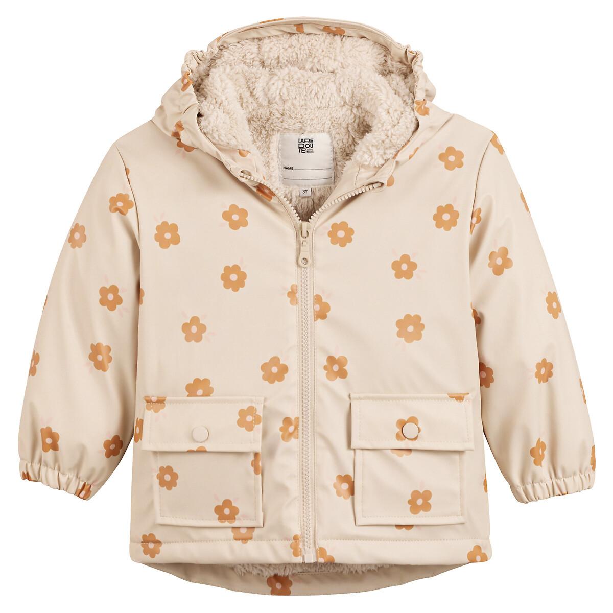 La Redoute Collections Regenjacke mit Kapuze und Teddyfleece-Futter