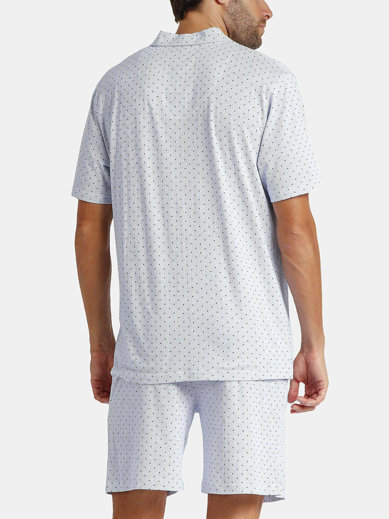 Admas Pyjama Shorts Shirt Stripes And Dots