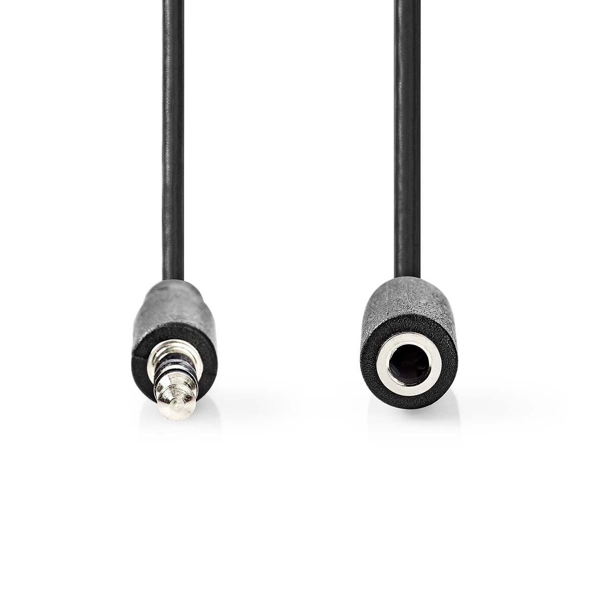 Nedis Stereoljudkabel | 3,5 mm Hane | 3,5 mm Hona | Nickelplaterad | 1,00 m | Rund | Låda