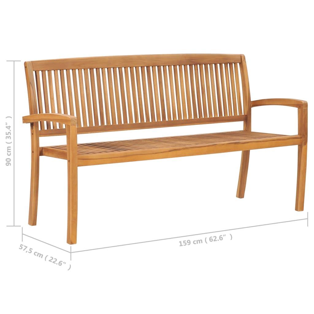 VidaXL Bank teak