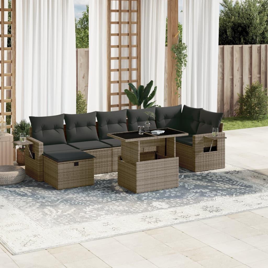 VidaXL Garten sofagarnitur poly-rattan
