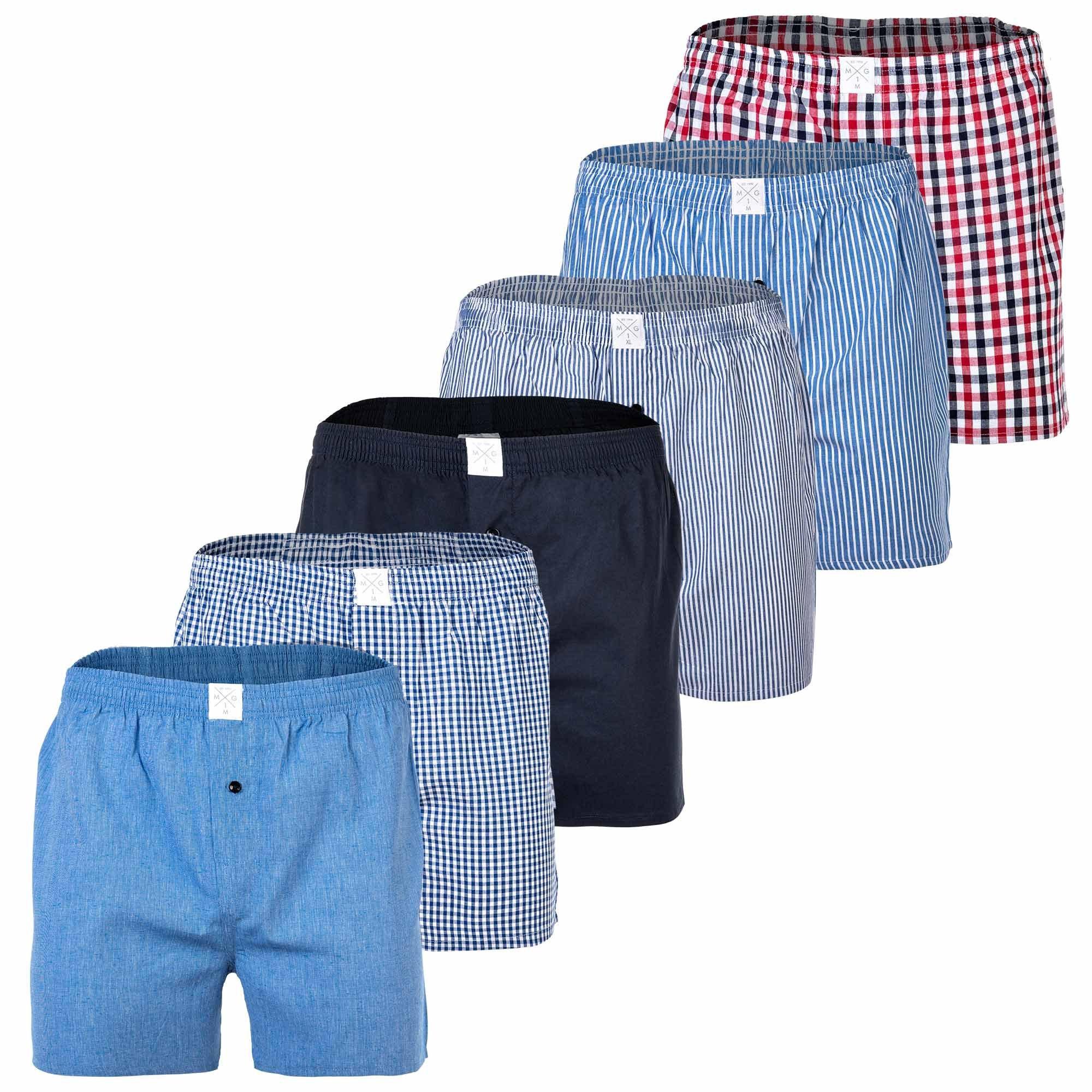 MG-1 Web-Boxershorts 6er Pack Locker sitzend