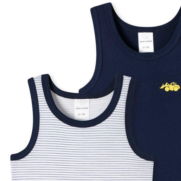 Schiesser 6er Pack Kids Boys Feinripp Organic Cotton - Unterhemd