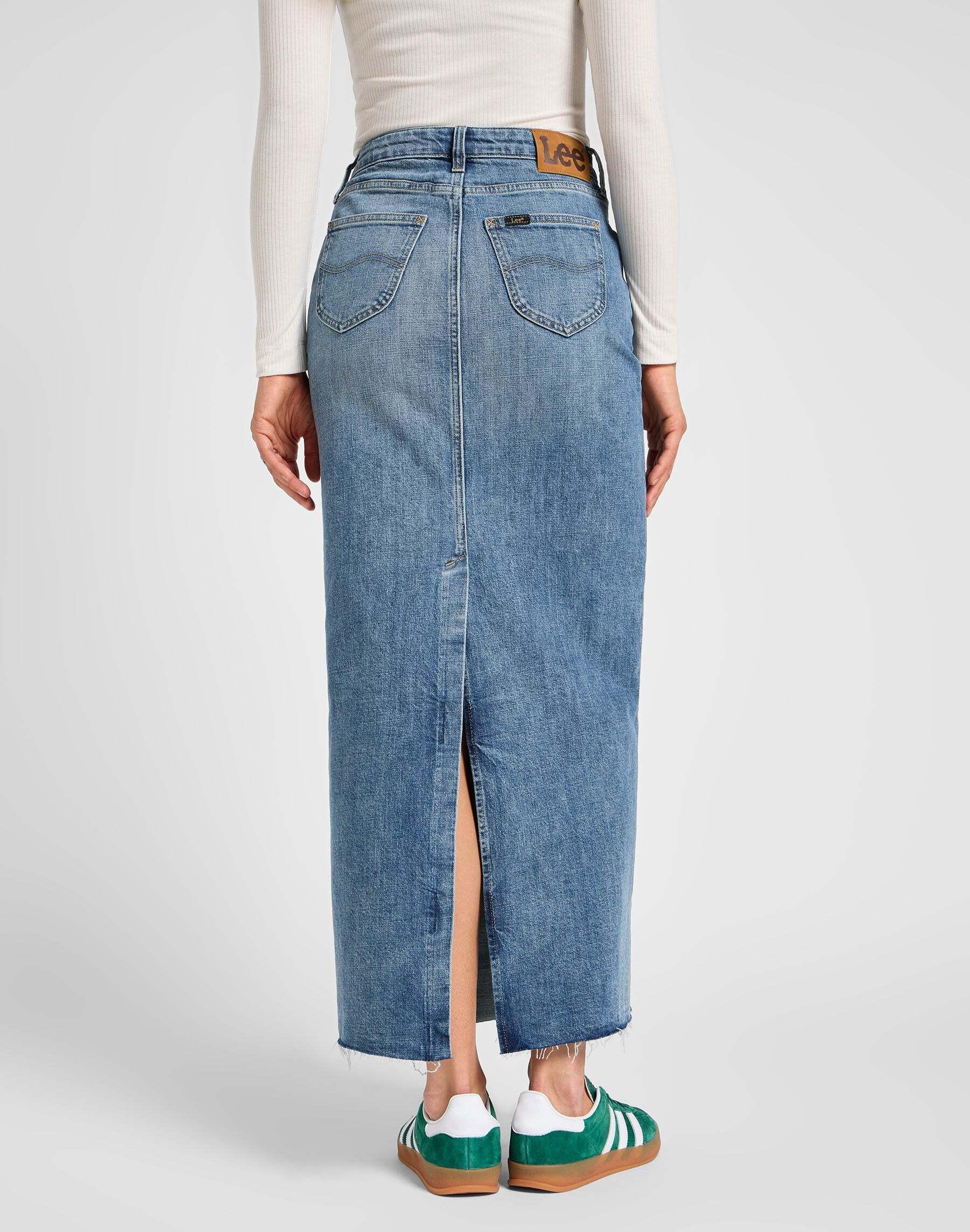Lee Jeansrock Back Slit Maxi Skirt