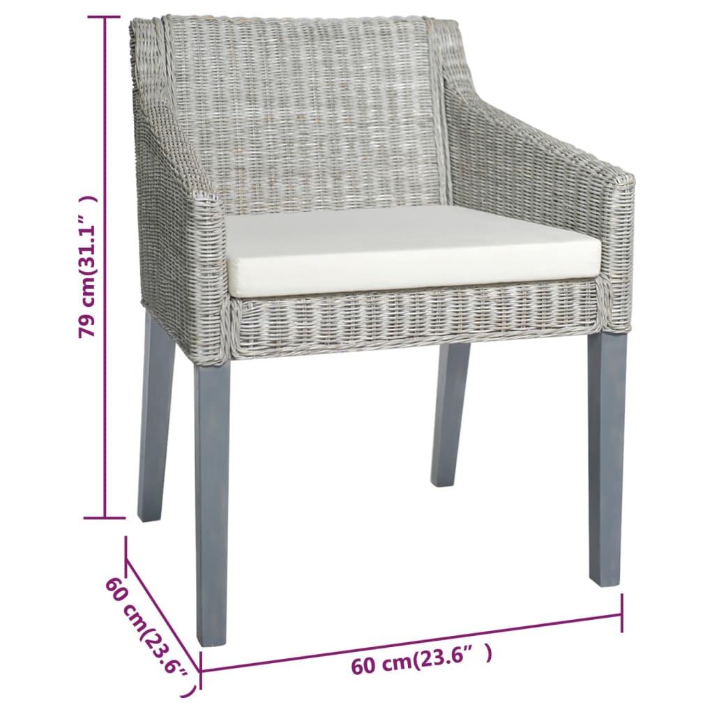 VidaXL Esszimmerstuhl rattan